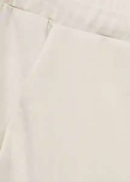Pantalón Riga Crudo Talla XS Mujer Mango