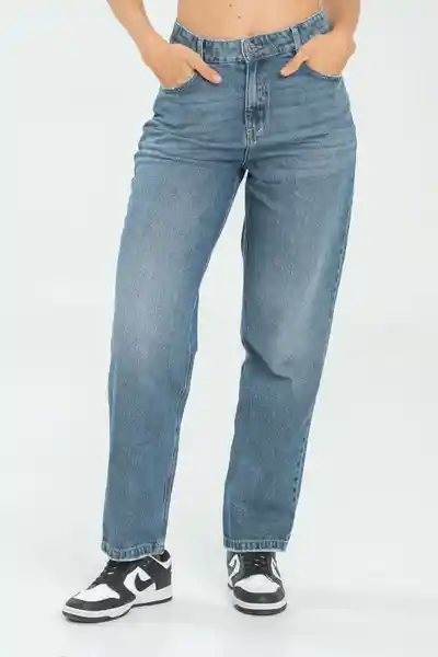 Jean Mom Lauren Color Azul Claro Talla 6 Ragged