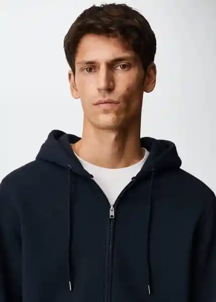 Buzo de Sudadera Bady Navy Talla S Hombre Mango