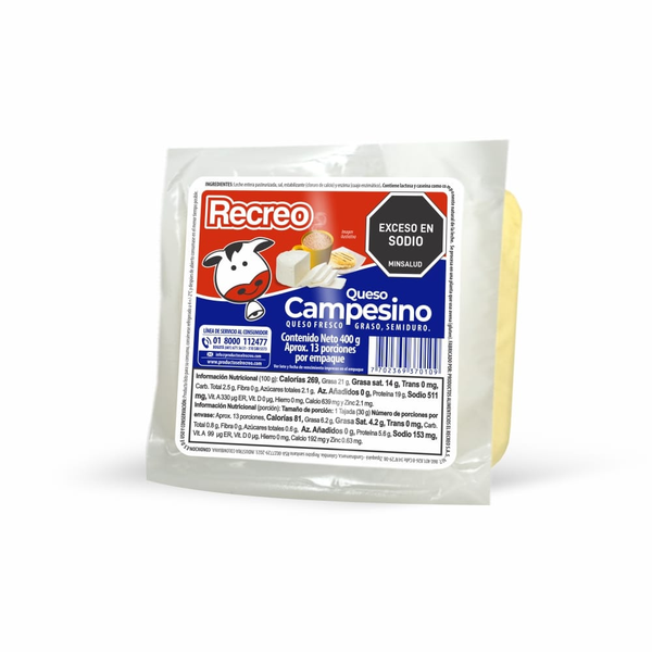El Recreo Queso Campesino 400 g