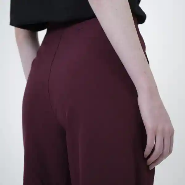 Pantalón Recto Pretina Asimétrica Rojo 10 Fuera de Serie
