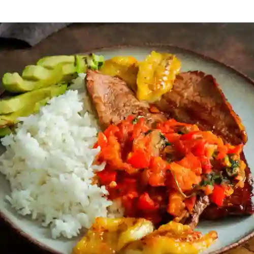 Almuerzo de Res en Bistéc + Entrada