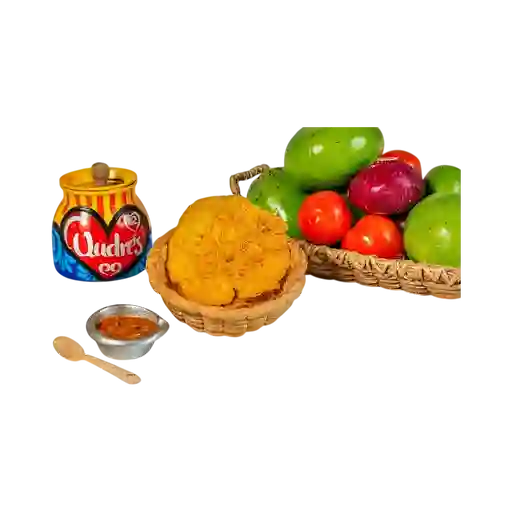 Patacón con Hogao