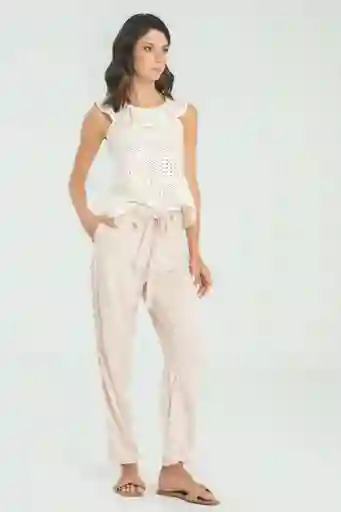 Pantalón Emmy Color Beige Claro Talla 10 Ragged