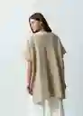 Gaban Tejido Mujer Beige Caqui Medio Talla M 582G092 Naf Naf