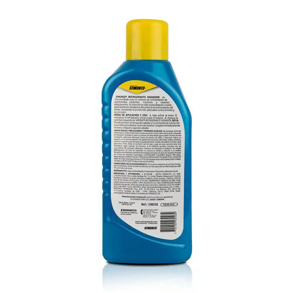 Simoniz Refrigerante de Radiador Azul