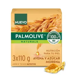 Palmolive Jabón en Barra Avena y Azúcar Morena de 110 g