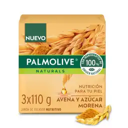 Palmolive Jabón en Barra Avena y Azúcar Morena de 110 g