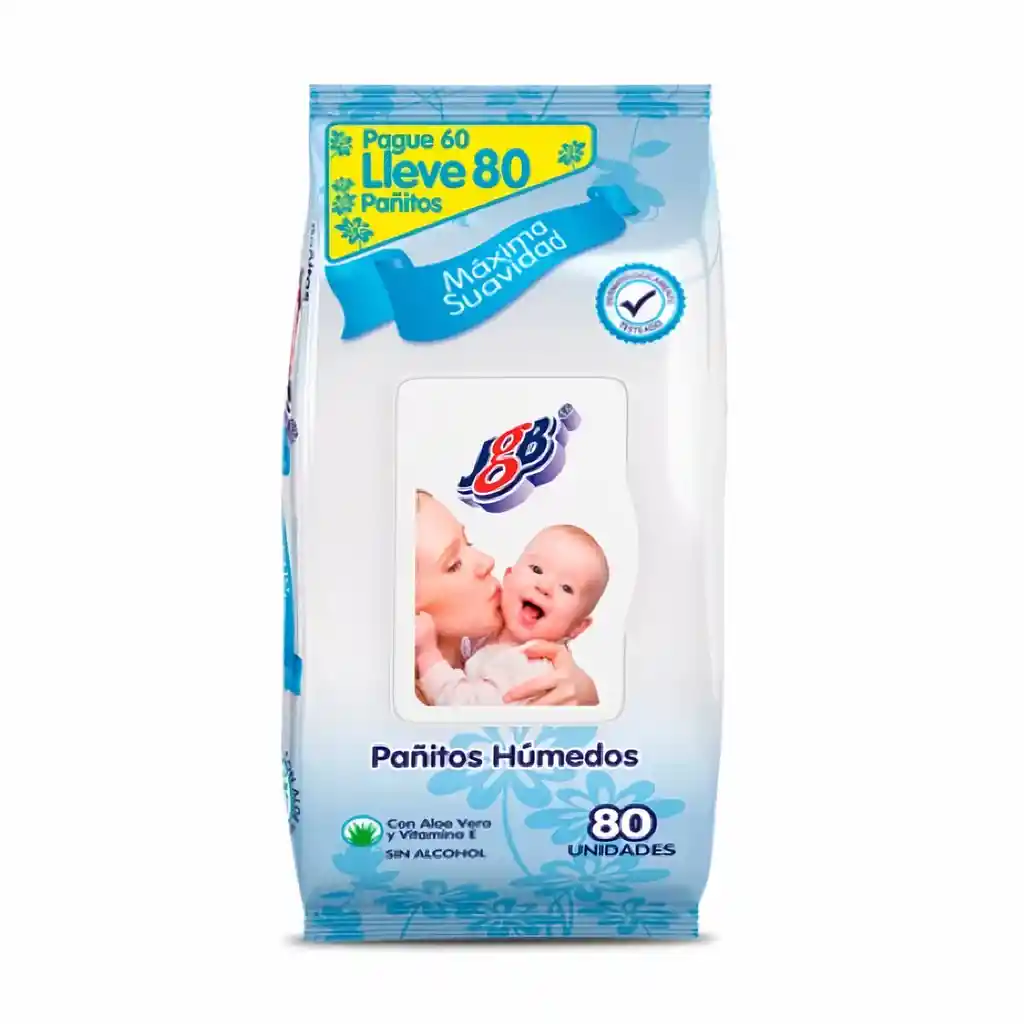 JGB Pañitos Húmedos X 80 Unidades.