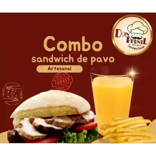 Combo Sandwich de Pavo