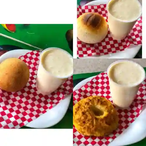 Avena con Pan de Bono, Arepa O Buñuelo