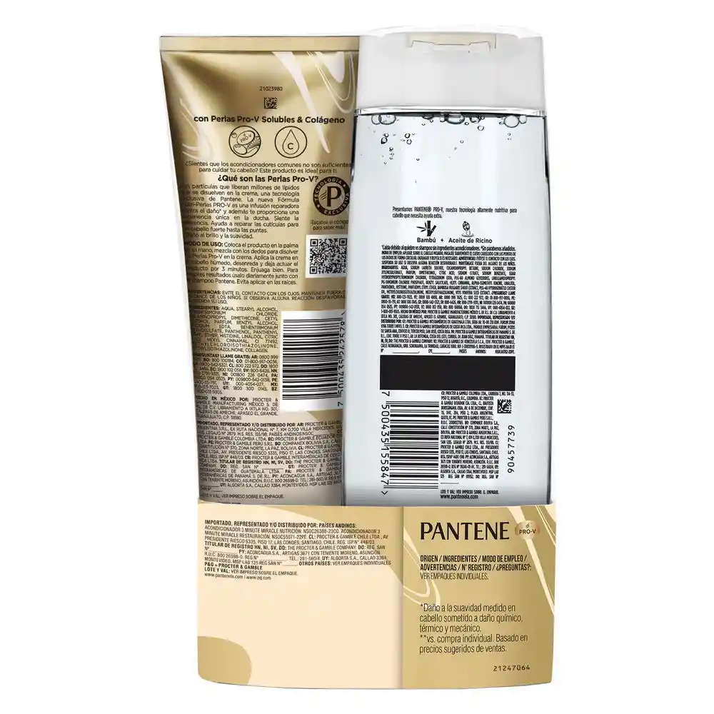 Acondicionador Para Cabello Pantene Bambu Nutr Colageno (570 Ml)