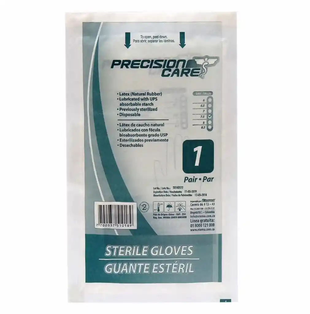 Precisión Care Guantes Estériles
