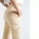  Pantalon Saray Mujer Amarillo Luminoso Claro Talla 6 Naf-Naf 