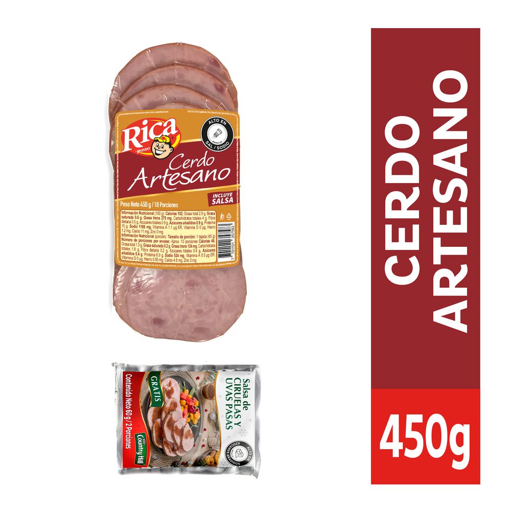 Rica Rondo Cerdo Artesano - Rappi