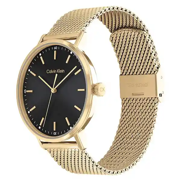 Reloj Modern Para Hombre Color Dorado 25200049 Calvin Klein