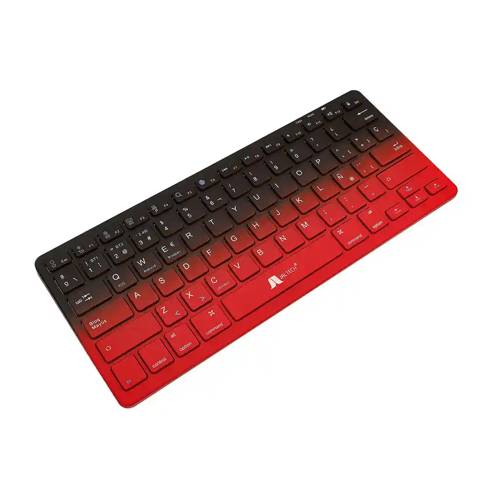 Combo Teclado + Mouse Recargable 2.4 Bluetooth Negro/rojo