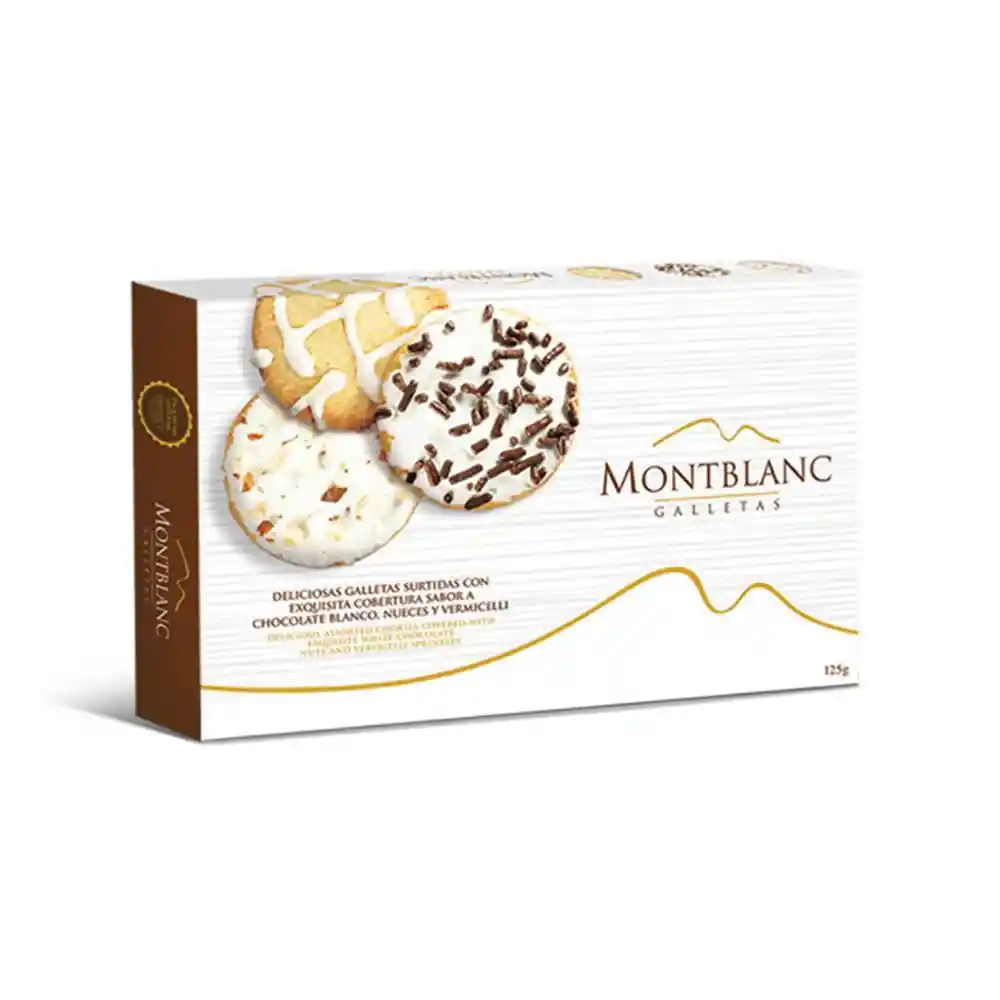   Mont Blanc  Galletas Surtidas Con Cobertura Sabor A Chocolate 