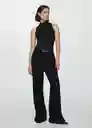 Top Acai Negro Talla XS Mujer Mango