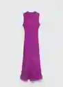 Vestido Gracy2 Morado Talla L Mujer Mango