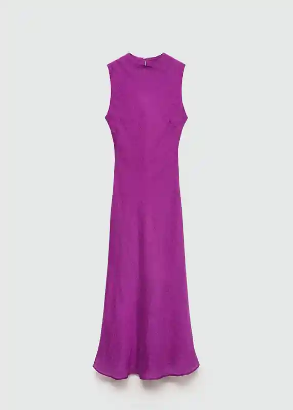 Vestido Gracy2 Morado Talla L Mujer Mango