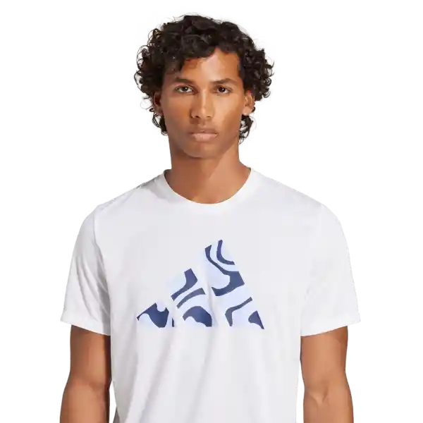 Adidas Camiseta Manga Corta Run it Bl Tee M Hombre Blanco T.M