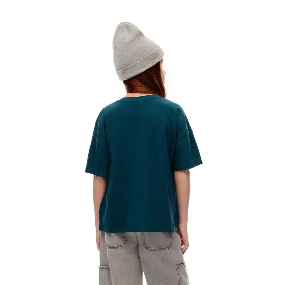 Camiseta Manga Corta en Algodón Kids Femenino Layani Kd Gef