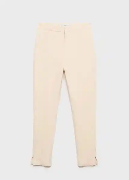 Pantalón Malu5 Crudo Talla 34 Mujer Mango