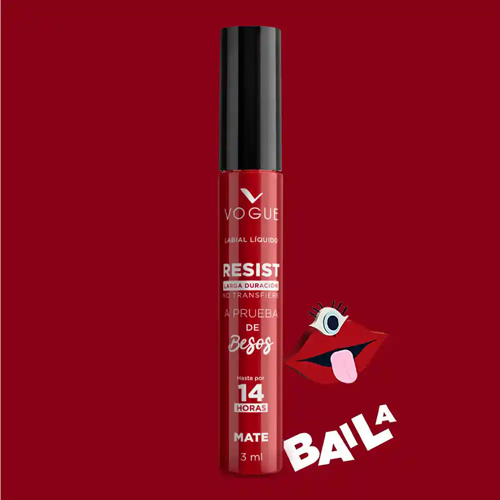 Labial Líquido Vogue Resist Baila 3ml