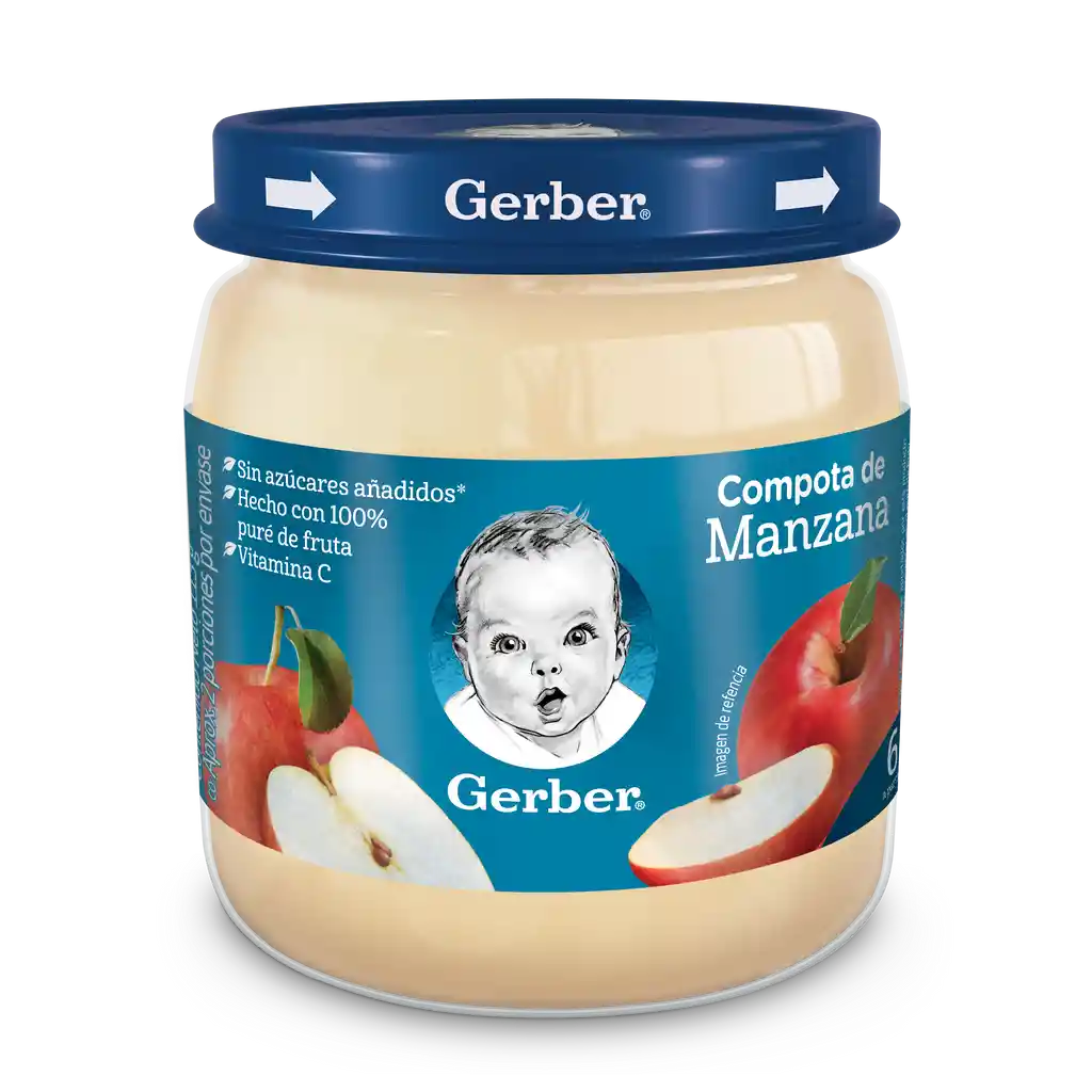 Compotas GERBER frutas 3 Unds x 339g