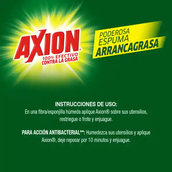 Axion Lavaplatos en Crema Limón 
