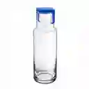 Fenice Botella de Vidrio de Con Tapa Azul