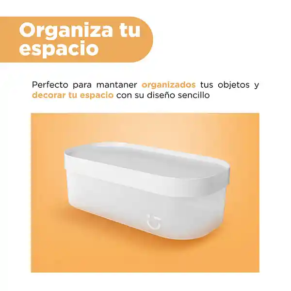 Organizador Serie Silver Gray Gris Claro Grande Miniso