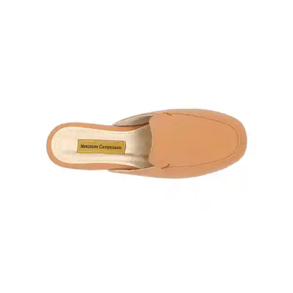 Zapatos Zuecos Plano Carlye Beige Talla 40