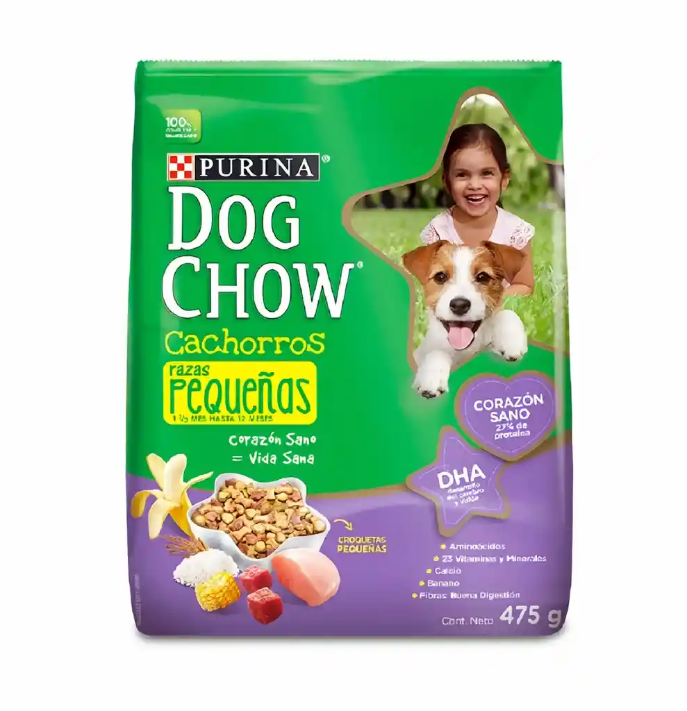 Dog Chow Alimento Para Perro  Cachorro Raza Pequeña 475 g