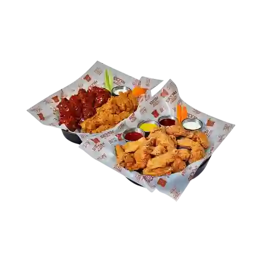 48 Alitas y 4 Salsas