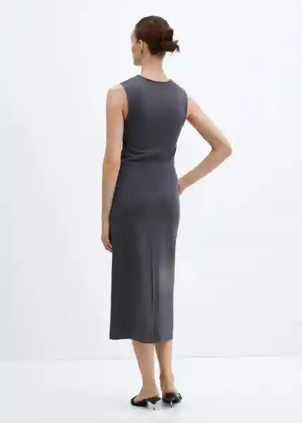 Vestido Fertina Gris Talla XS Mujer Mango