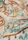 Fular Paisley2 Crudo Talla 99 Mujer Mango
