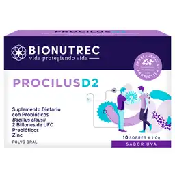 Procilus D2 Bacillus Claussi (2 Billones) + Zinc