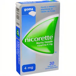 Menta Helada Nicorette Tableta Masticable 4 Mg