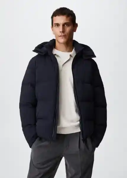 Anorak Coli Navy Talla S Hombre Mango