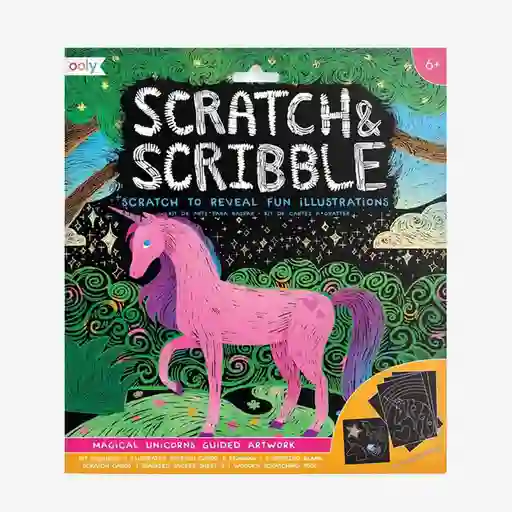 Ooly Kit de Arte Scratch Unicorns