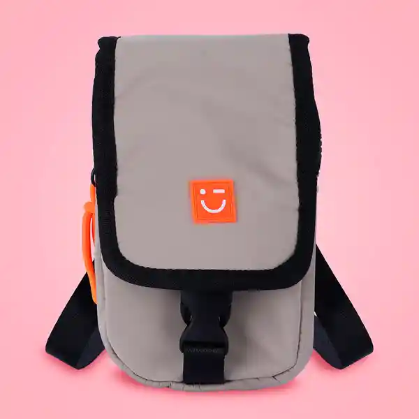 Bolso Porta Celular Camping Khaki Miniso