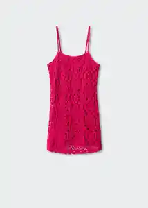 Vestido Dalias Fucsia Talla XS Mujer Mango