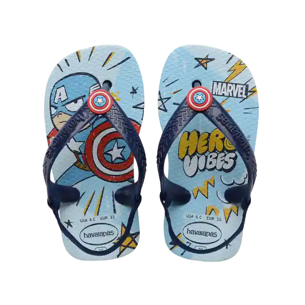 Sandalias Baby Marvel Azul Agua Talla 23 4147132 Havaianas