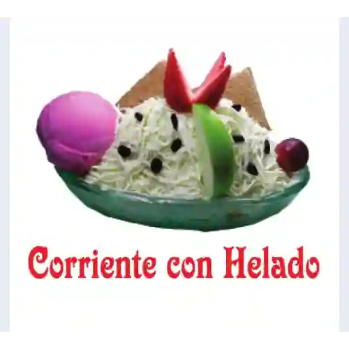 Ensalada Corriente con Helado