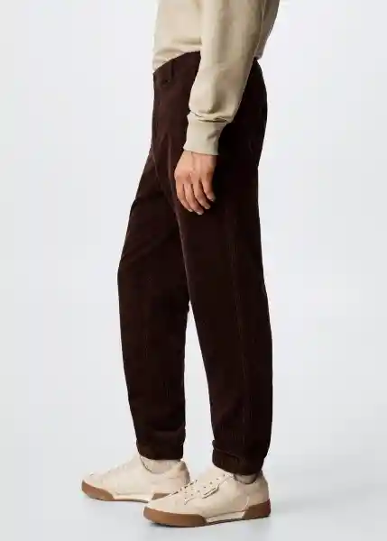 Pantalón Abel Vino Talla 38 Hombre Mango