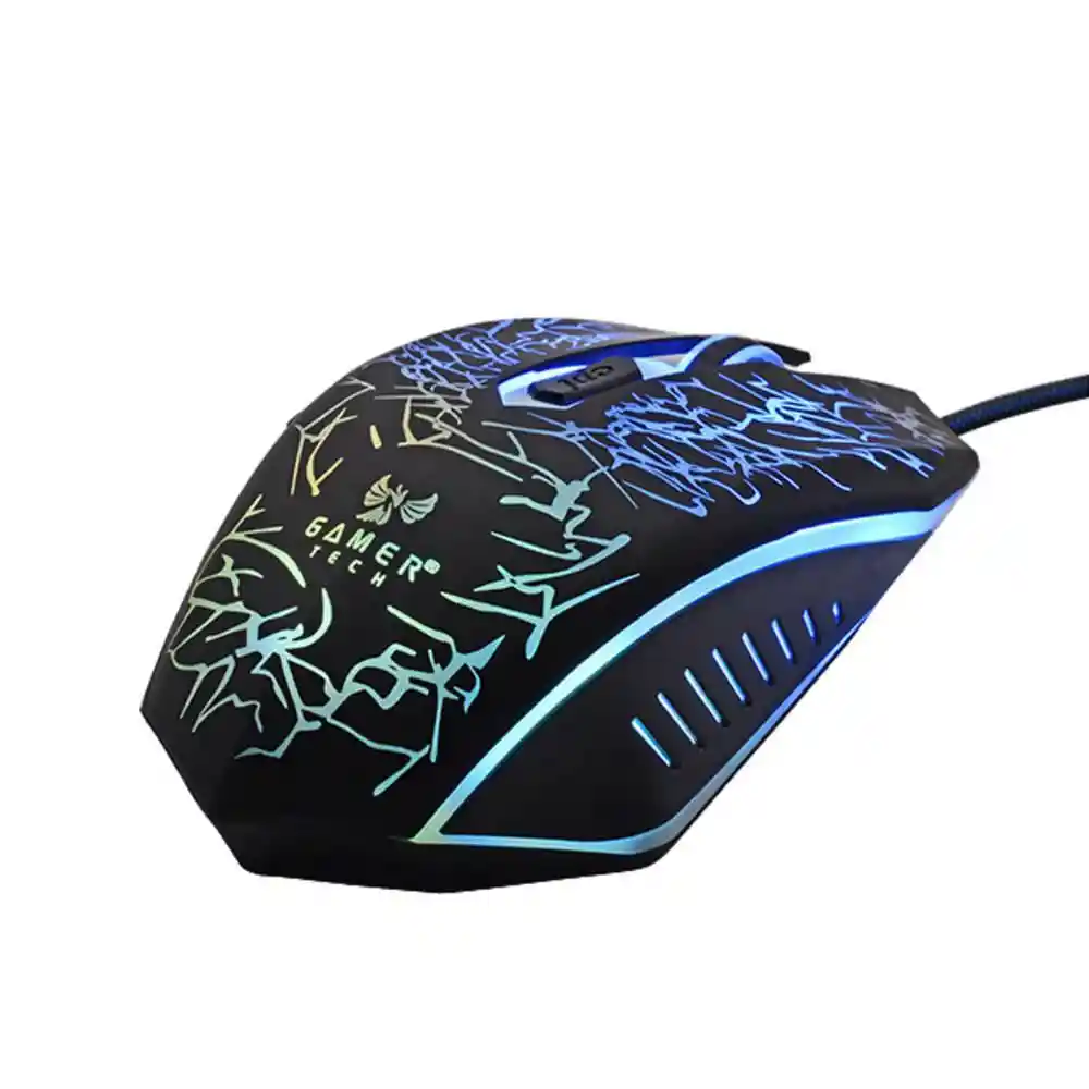 Gamer Tech Mouse Multicolor USB 6 Botones