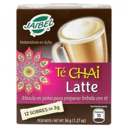 Jaibel Té Chai Latte Instantáneo en Leche