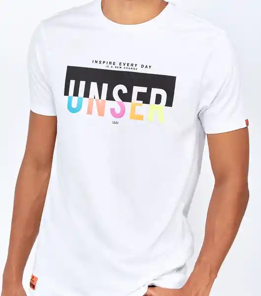 Unser Camiseta Blanco Talla M 823729